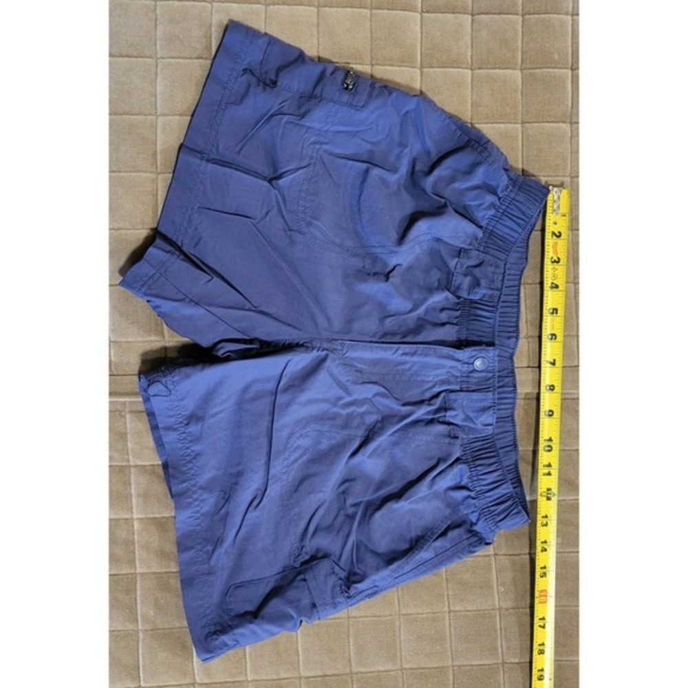 Columbia Shorts Womens Large Blue Trail Strech Hiking Active Outdoor Short
